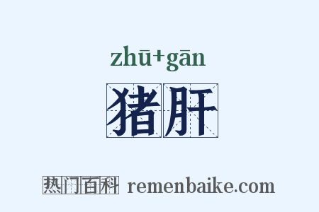 猪肝是什么意思的图片